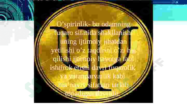 ILK O’SPIRINLIK DAVRIDA O’QUV KASBIY FAOLIYATINING YETAKCHI FAOLIYATGA AYLANISHI VA KASB TANLASH MUAMMOSI. 2