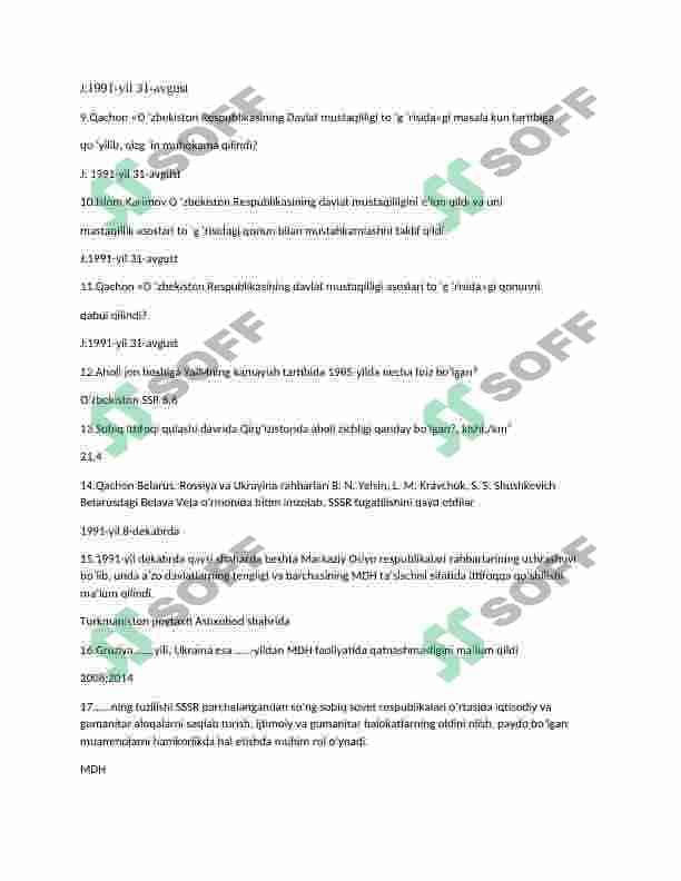 markaziy osiyo xalqlar tarixidan test 2