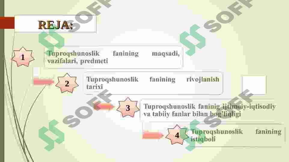 Tuproqshunoslik fani , tarixi , o'rganish metodlari va istiqbollari 2