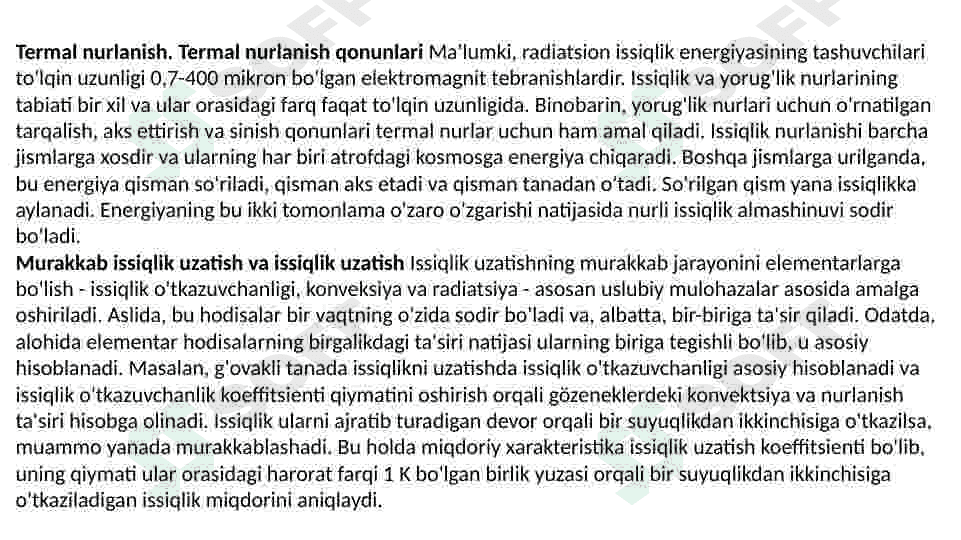 Sanoat korxonalarida issiqlik almshinuvini tahlil qilish va baholash 2