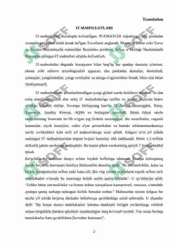 Inliz tilidan mustaqil ta'lim Axxborot texnologiyalari haqida 2