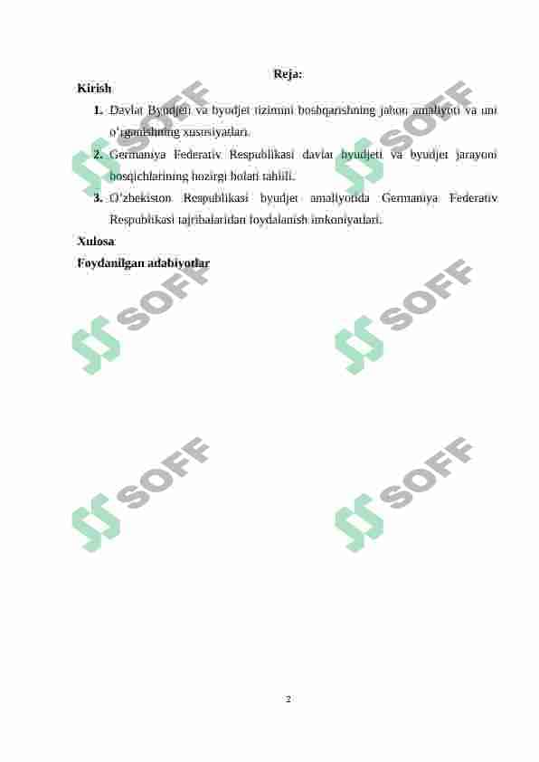Germaniya Federativ Respublikasi davlat byudjeti 2