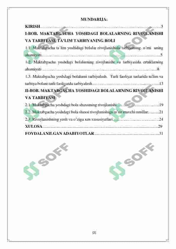 Maktabgacha yoshdagi bolalarning rivojlanishi va ta'lim tarbiyasi 2