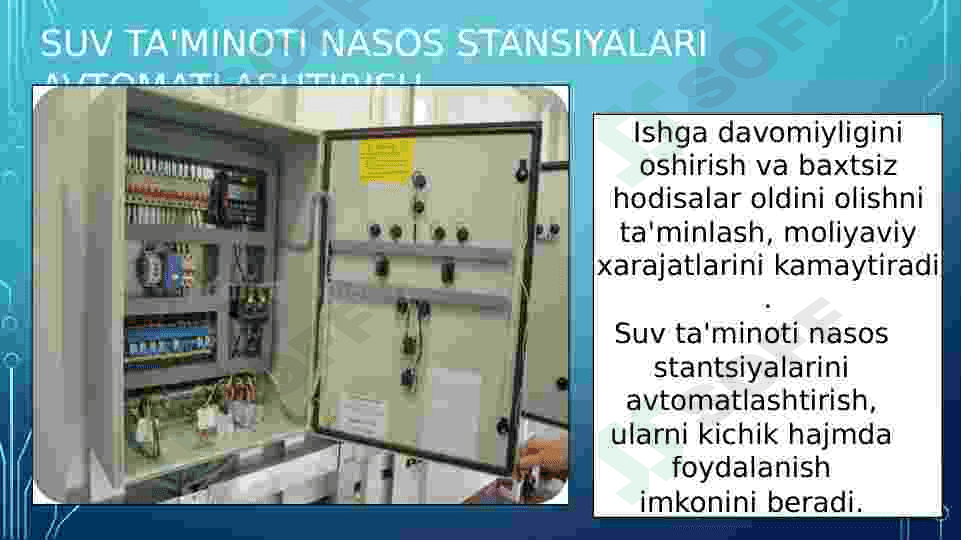 Nasos stansiyasini avtomatlashtirish talablari 2