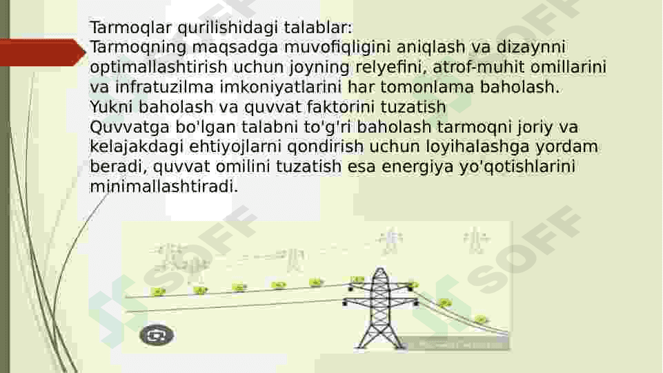 6-10 kV li taminot tarmoqlari ahamiyati. 2