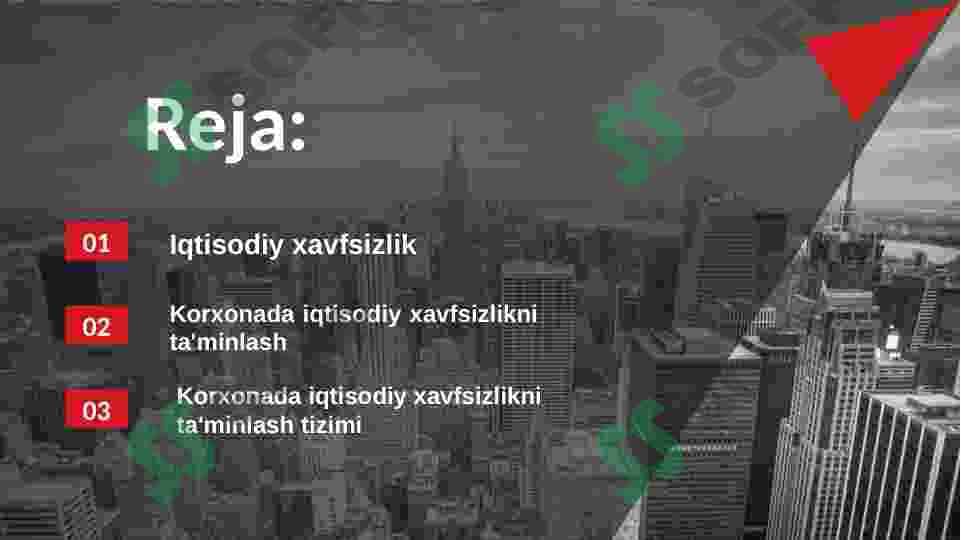 Korxona iqtisodiy xafsizligini taminlash tizimi 2