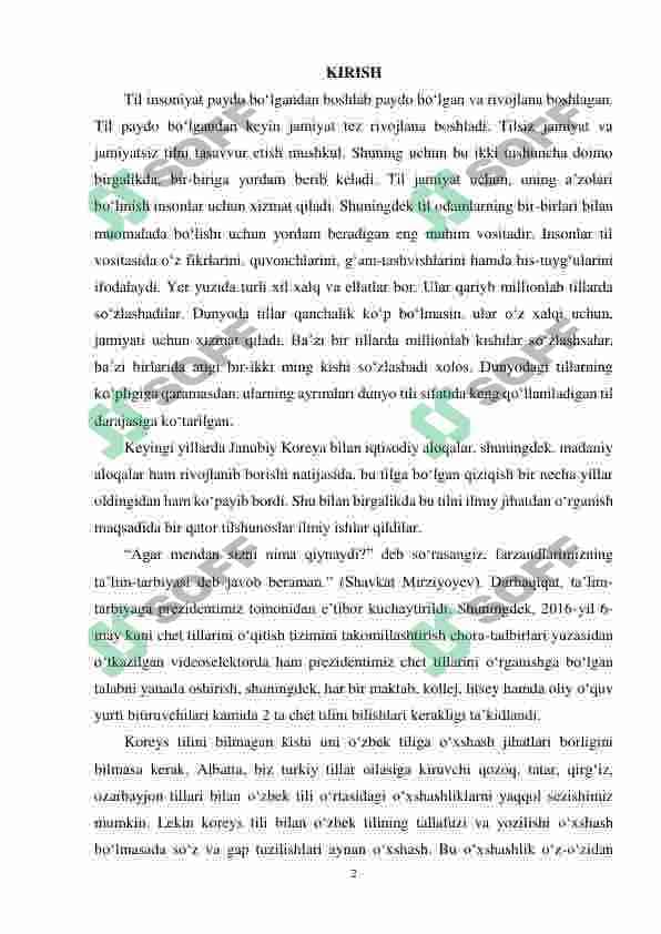 Koreys va o'zbek tillarida ot so'z turkumiga oid sintaktik munosabat hosil qiluvchi grammatik birliklarning qiyosi 2