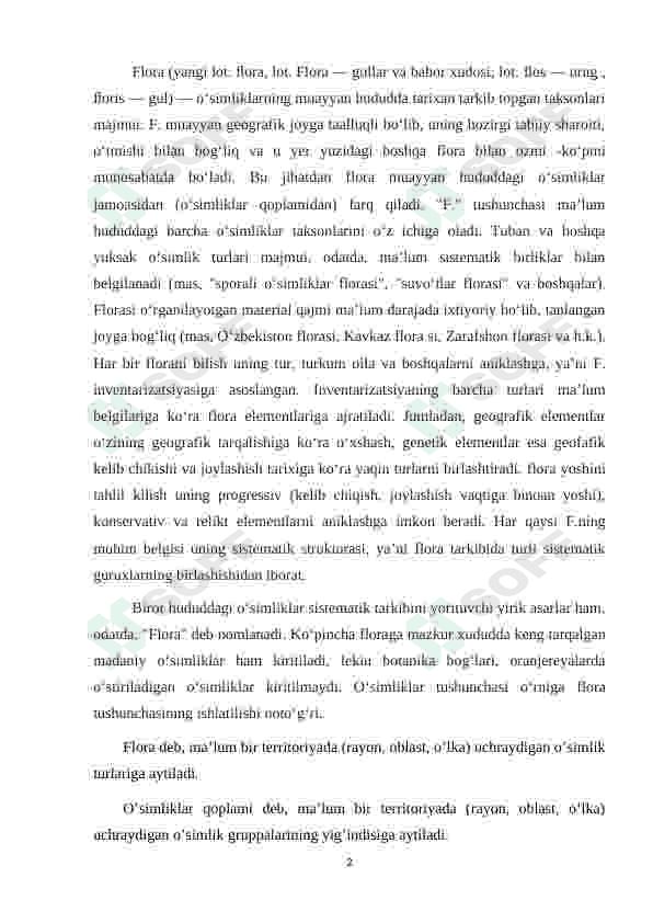 flora va taksonomiya fanining rivojlanishida olimlarning hissasi 2
