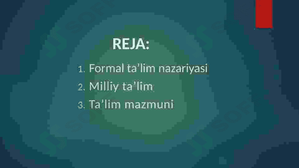 Ta'lim mazmunini belgilovchi muhim g'oyalar 2