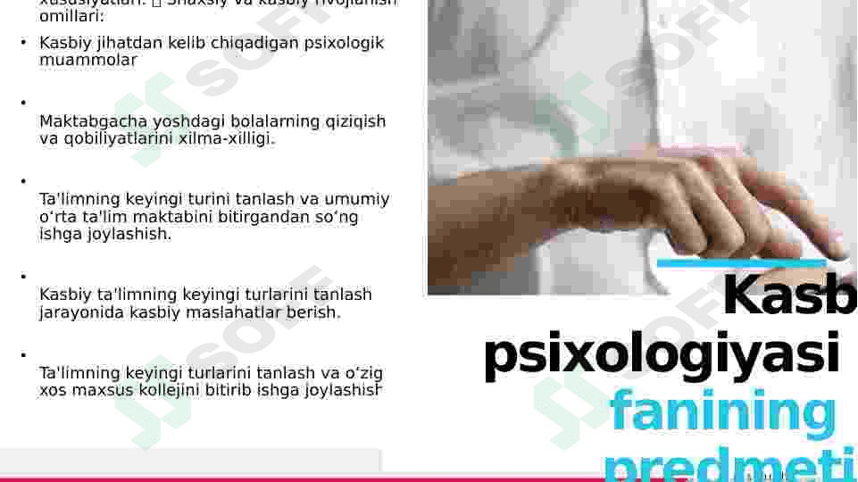 Kasb psixologiyasi predmeti 2