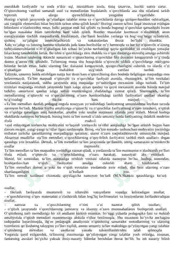 Ta'limni tashkil etish shakllari 2