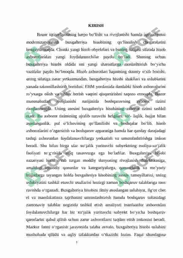 Buxgalteriya hisobining schotlari tuzilishi va schyotlar rejasi 2