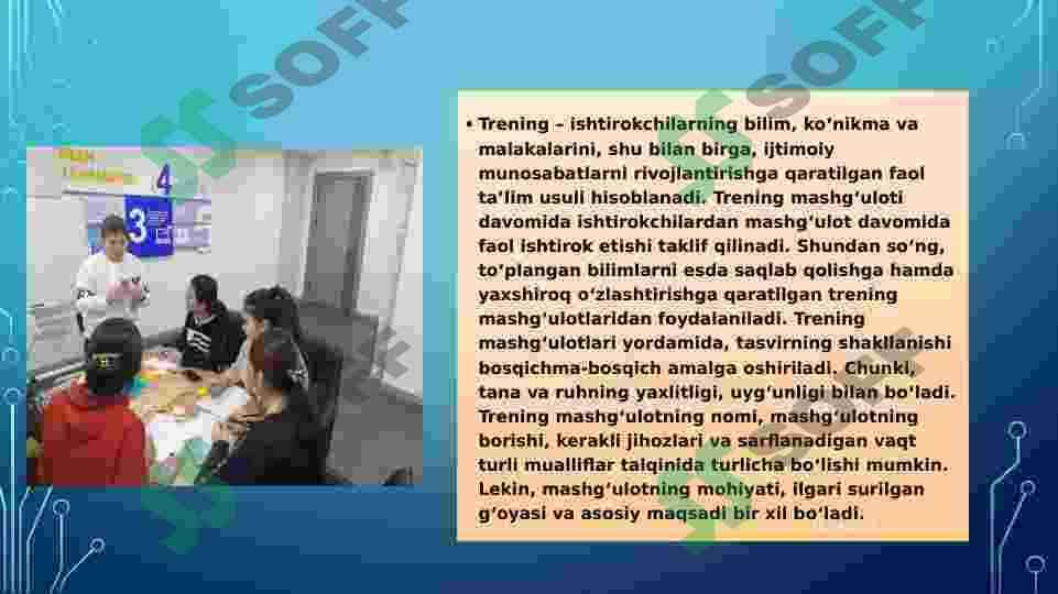 TRENING MASHG'ULOTLARINI OLIB BORISH USULLARI 2