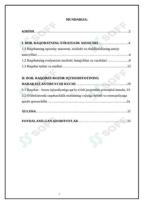 Raqobat - bozor iqtisodiyotining   harakatlantiruvchi kuchi sifatida 2