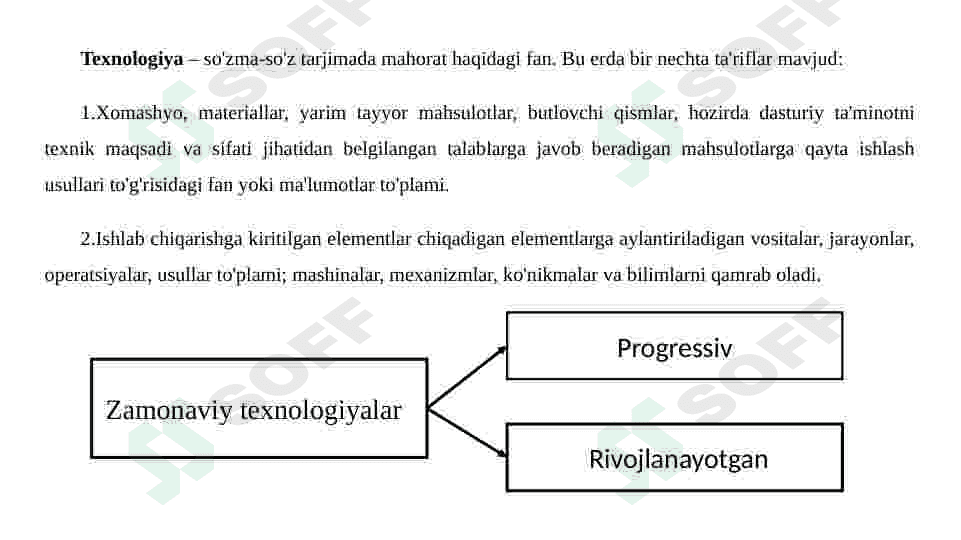 Sanoat texnologiyalari va texnologik taraqqiyot 2