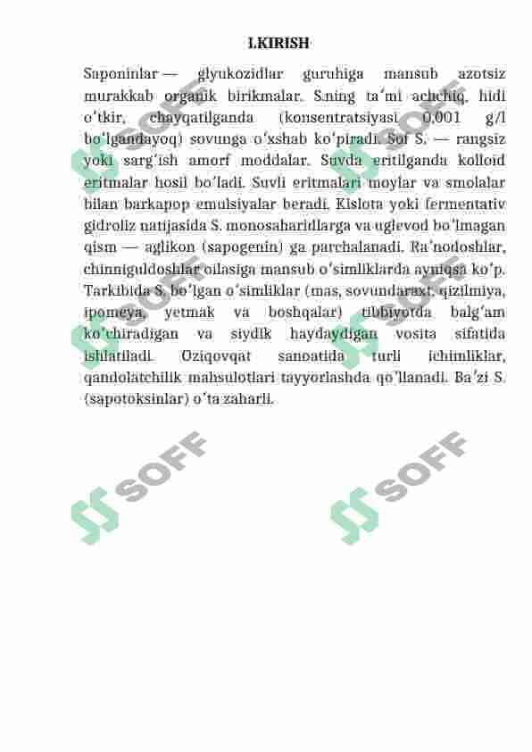 Saponinlar-biolagik faol moddalar 2