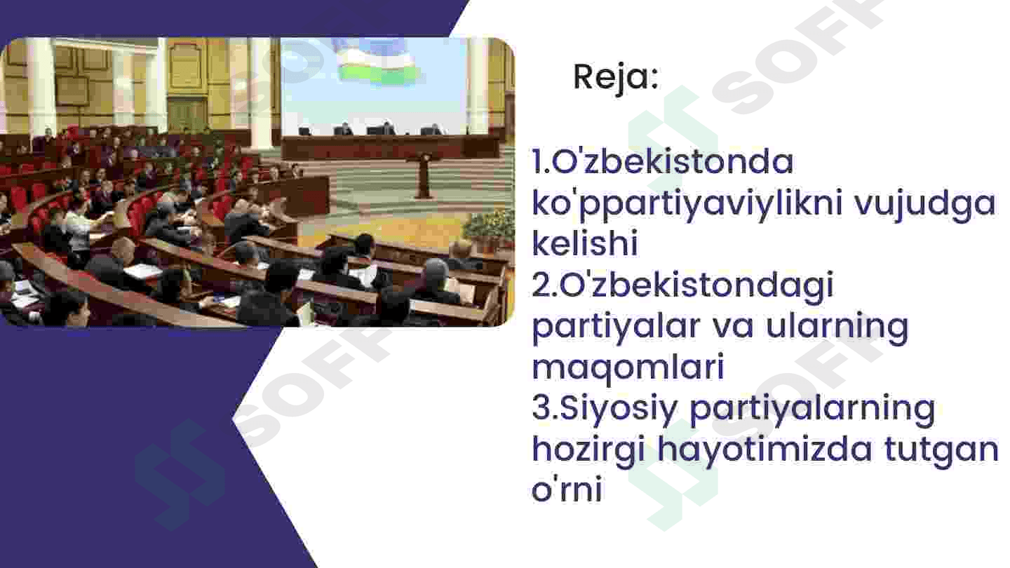 O'zbekistondagi ko'ppartiyaviylik tizimining shakllanishi va uning ahamiyati. 2