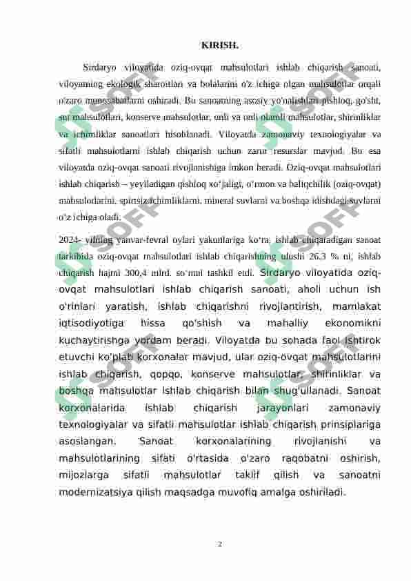 sirdaryo viloyati bozorlariga oziq ovqat maxsulotlarini olib kirish 2