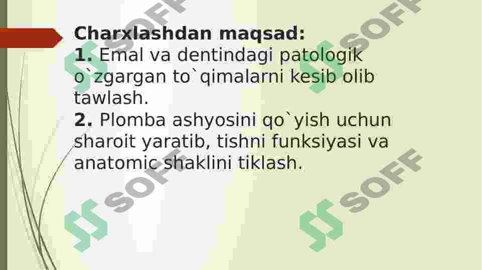 TISH QATTIQ TO`QIMA KASALLIKLARIDA NUQSONNING JOYLASHISH VA CHUQURLIGIGA QARAB KOMPOZIT PLOMBA ASHYOSINI TANLASH MEZONLARI 2