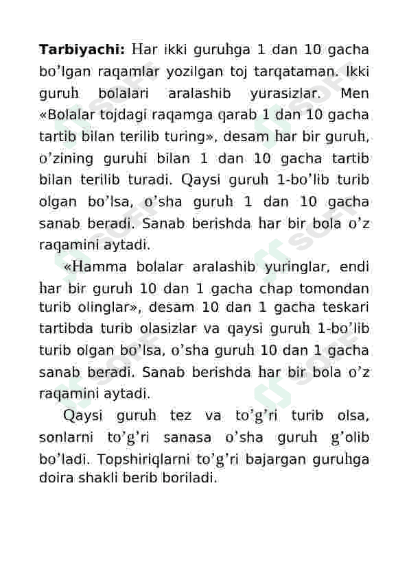Mashg'ulot ishlanma: 10gacha bo'lgan sonlar ichidan masala tuzish 2