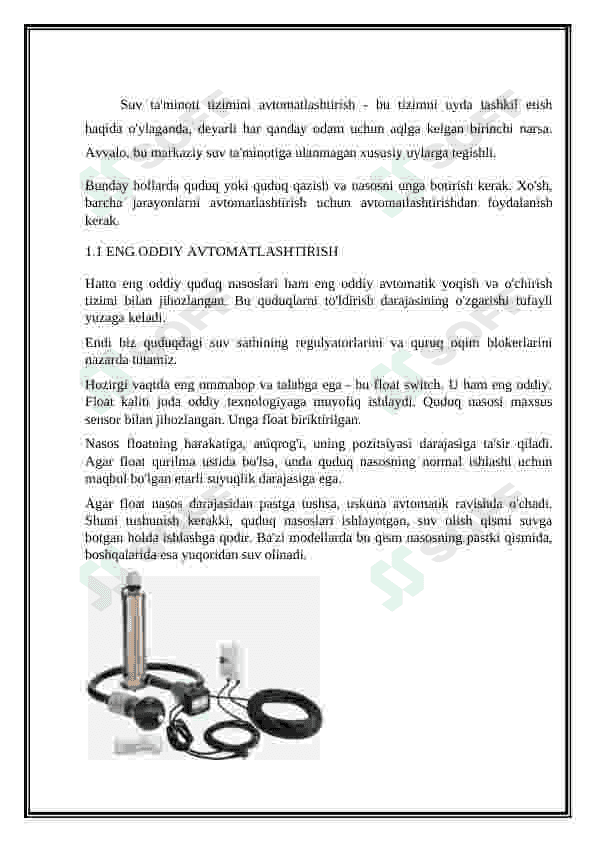 QUVURLI QUDUQLARDAN SUV OLISH NASOS STANSIYALARINING ELEMENTLARI TARKIBINI TUSHUNTIRIB BERING 2