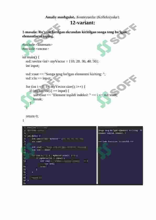 Konteynerlar. Stack va Navbat 2