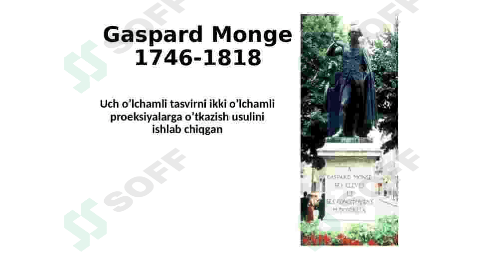 Chizma  geometriya  fani. Monj usuli. 2