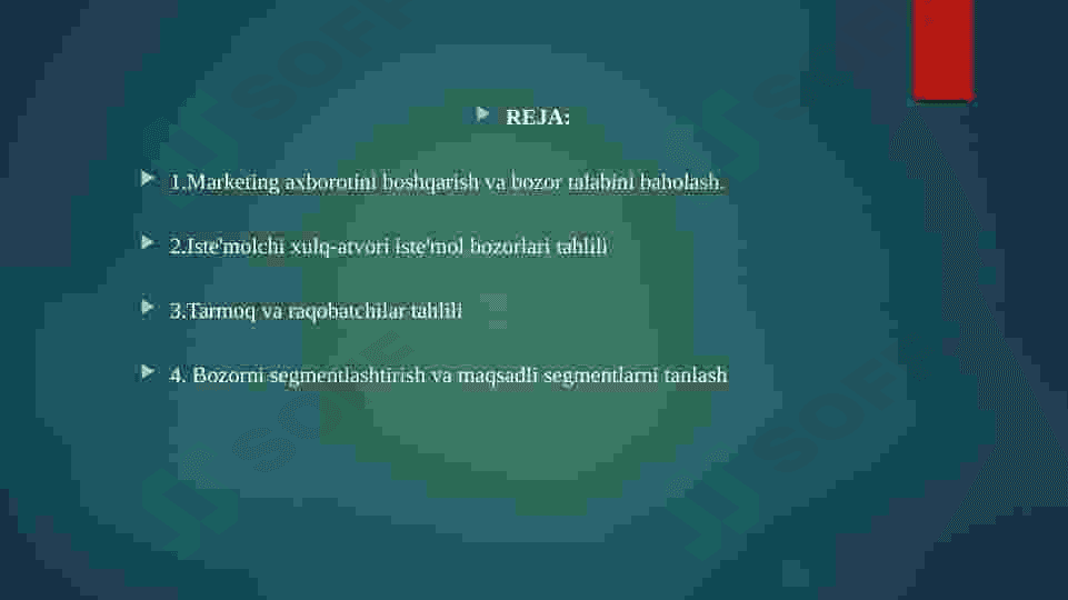 Sport tashkilotlarida marketingni boshqarishni birinchi bosqichidagiasosiy qarorlar 2
