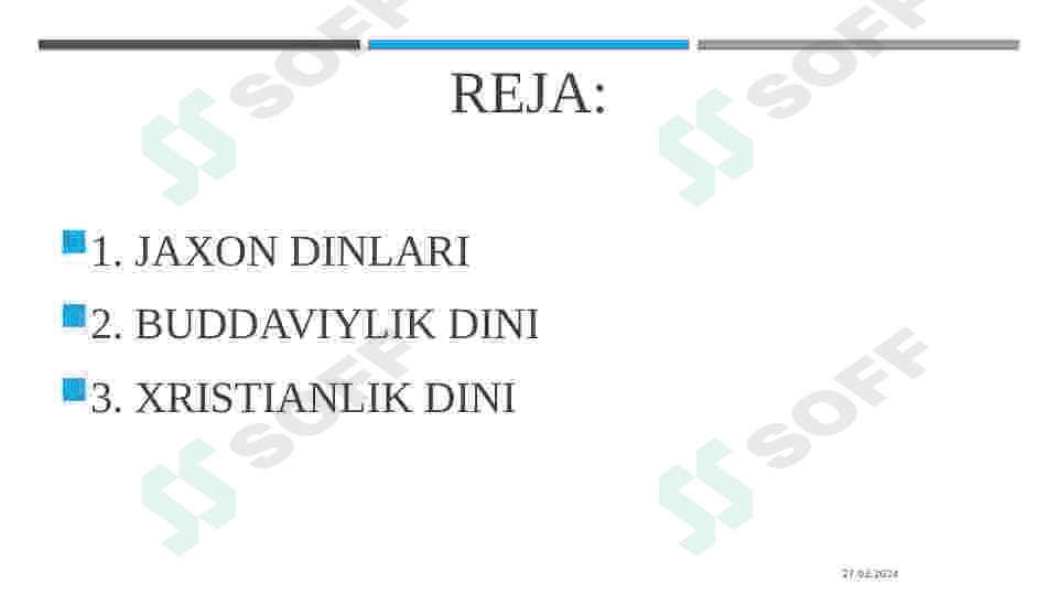jaxon dinlari bud va xristianlik 2