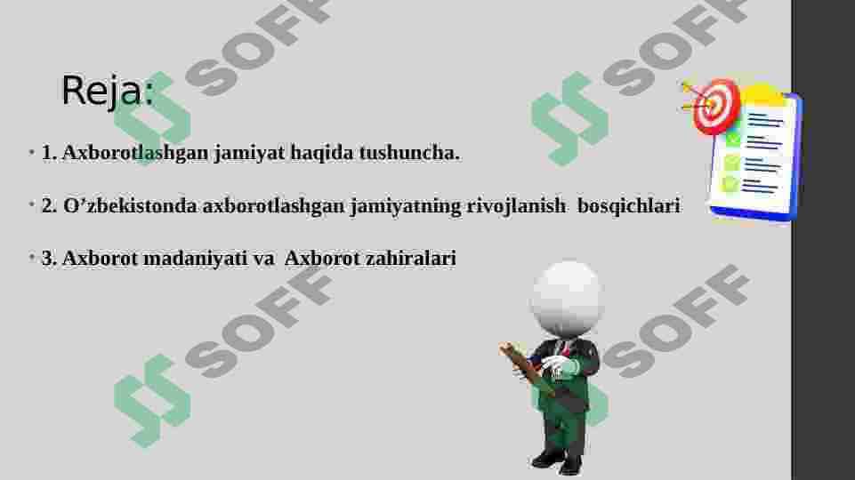 Axborotlashgan jamiyatning rivojlanish bosqichlari 2