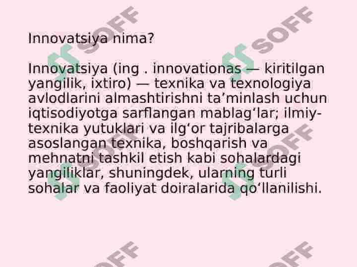 Raqamli iqtisodiyotda innovatsiyalar. 2