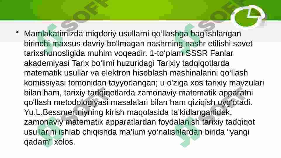 Tarixdagi matematik uslublar 2
