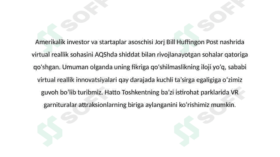 Vertual tizimlarning imkoniyatlari 2