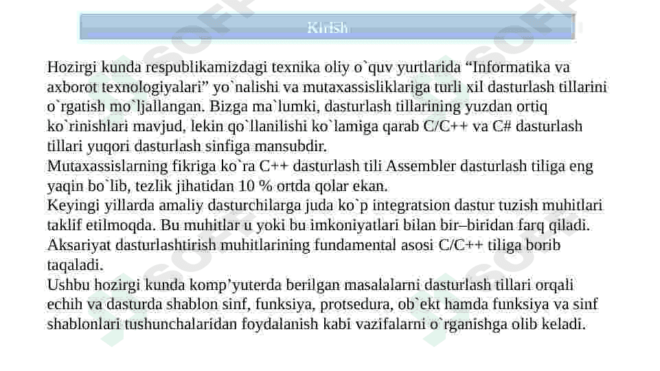 C++ dasturlash tilida chiziqli va tarmoqlanuvchi jarayonlar 2