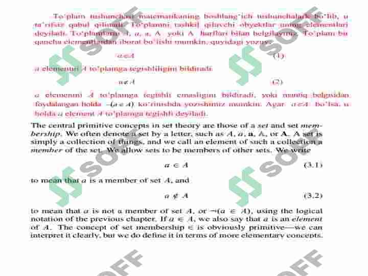To’plamlar nazariyasining asosiy elementlari 2