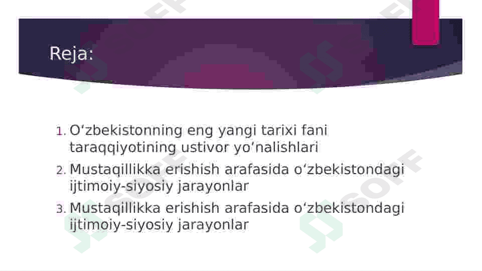 Mustaqillikga erishish arafasidagi ijtimoiy siyosiy jarayonlar 2
