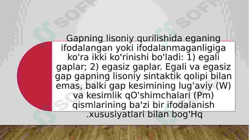 Egali va egasiz gaplar 2