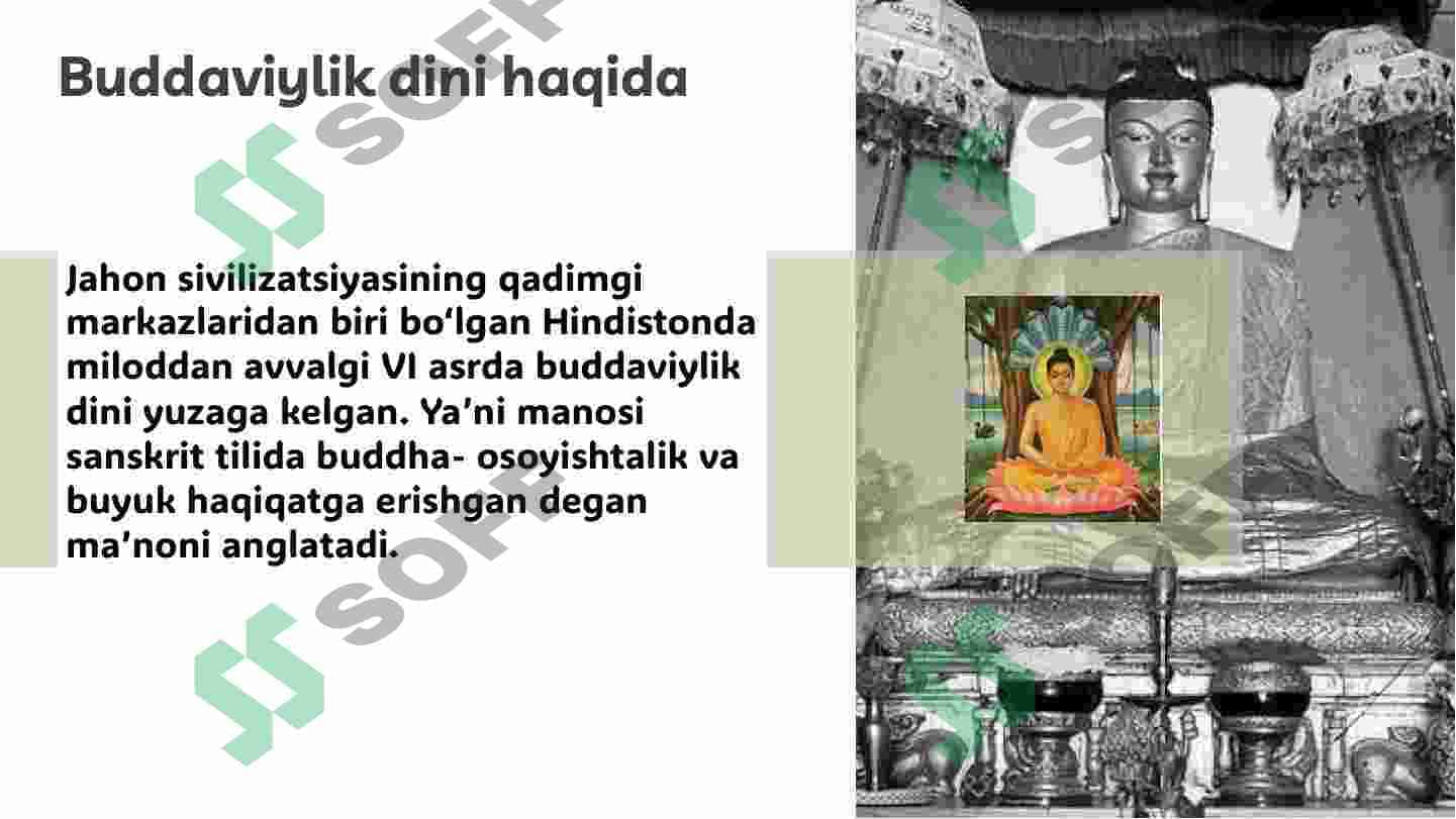Buddizmning oʻrta Osiyo kirib kelishi va tarqalishi 2