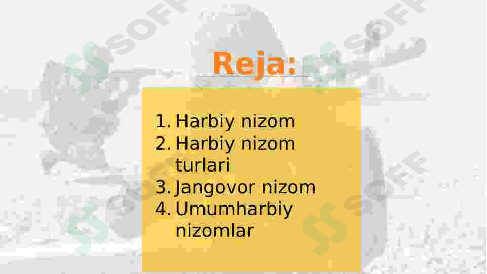 HARBIY NIZOMLAR 2