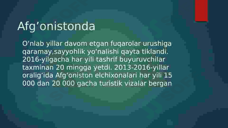 Afg'oniston turizimi 2
