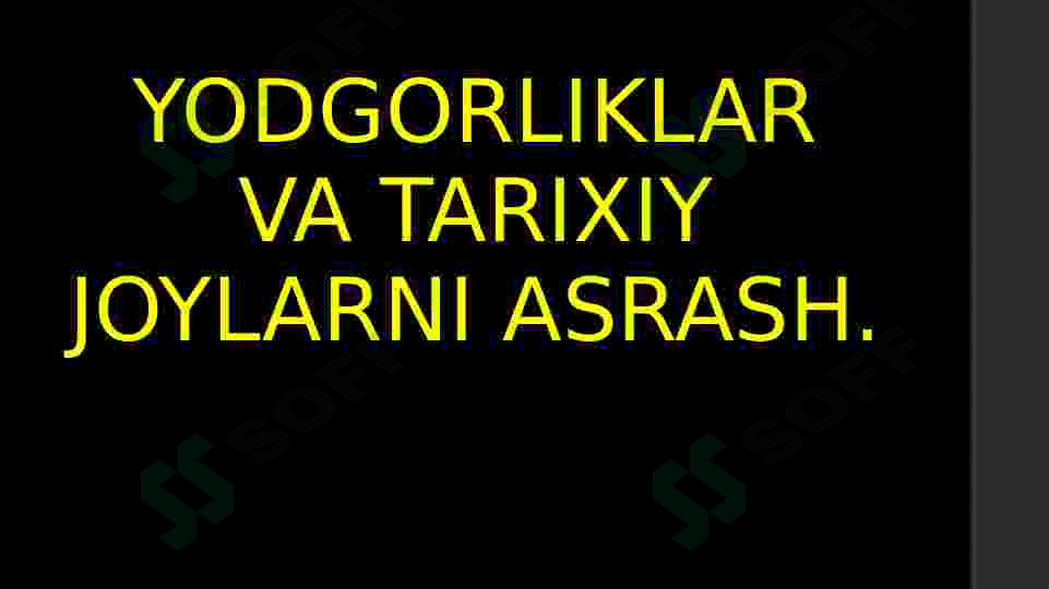 TARIXIY-ME’MORIY YODGORLIKLAR VA ULARNI QAYTA TIKLANISH 2