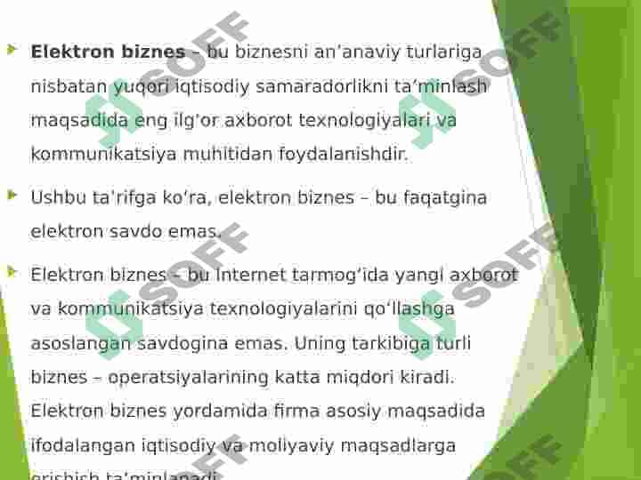 Zamonaviy elektron biznes modellarining qiyosiy tahlili 2