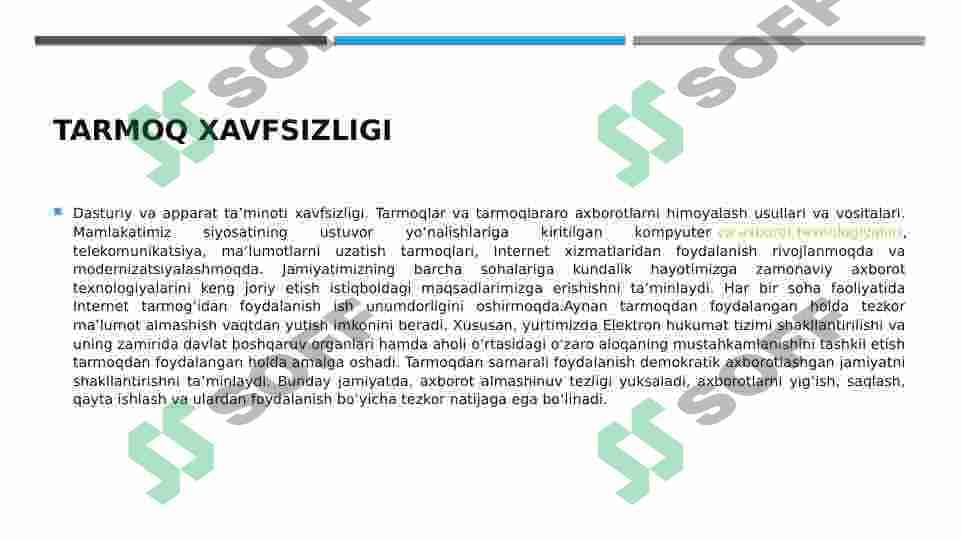 Tarmoq xavfsizligini ta’minlashda zamonaviy qurilmalar 2