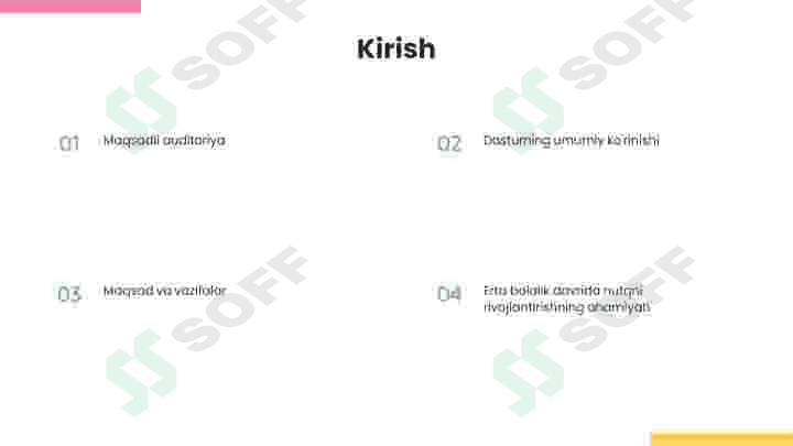 Yosh bolalar uchun nutqni rivojlantirish dasturi 2