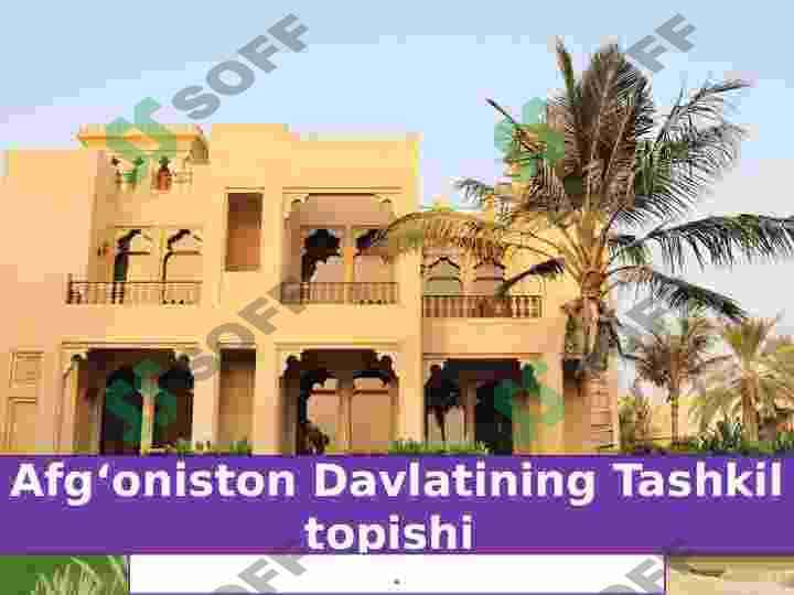Afg'oniston davlatining tashkil topishi 2
