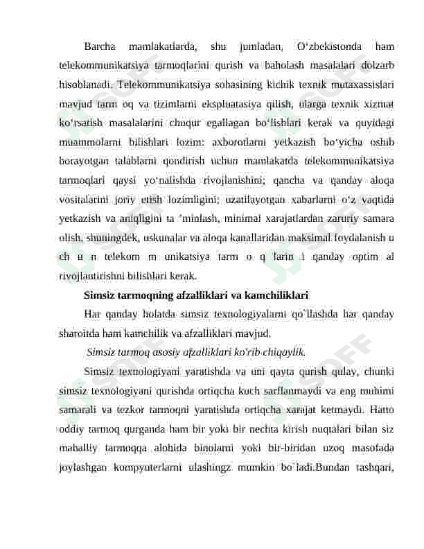 Simli abonentlik liniyalar xarakteristikalarini tahlil qilish 2