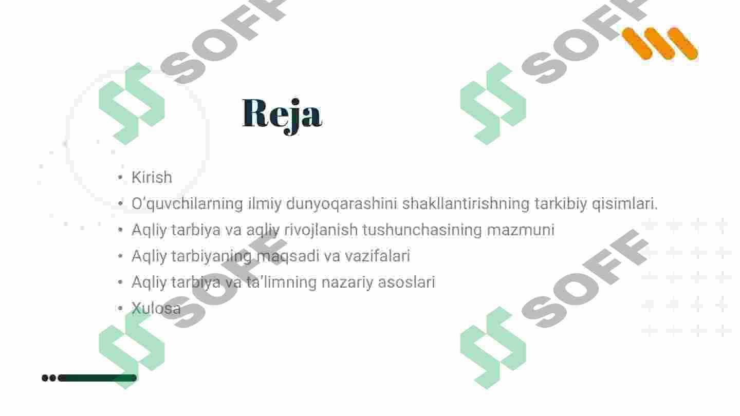 ILMIY DUNYOQARASHNI SHAKLLANTIRISH VA O’QUVCHILARNI AQLIY TARBIYALASH 2