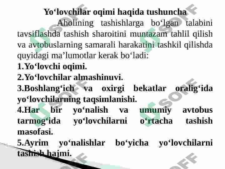 Avtomobillarda yo‘lovchilar tashishni boshqarish 2