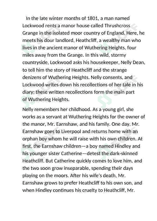 Wuthering heights review 2