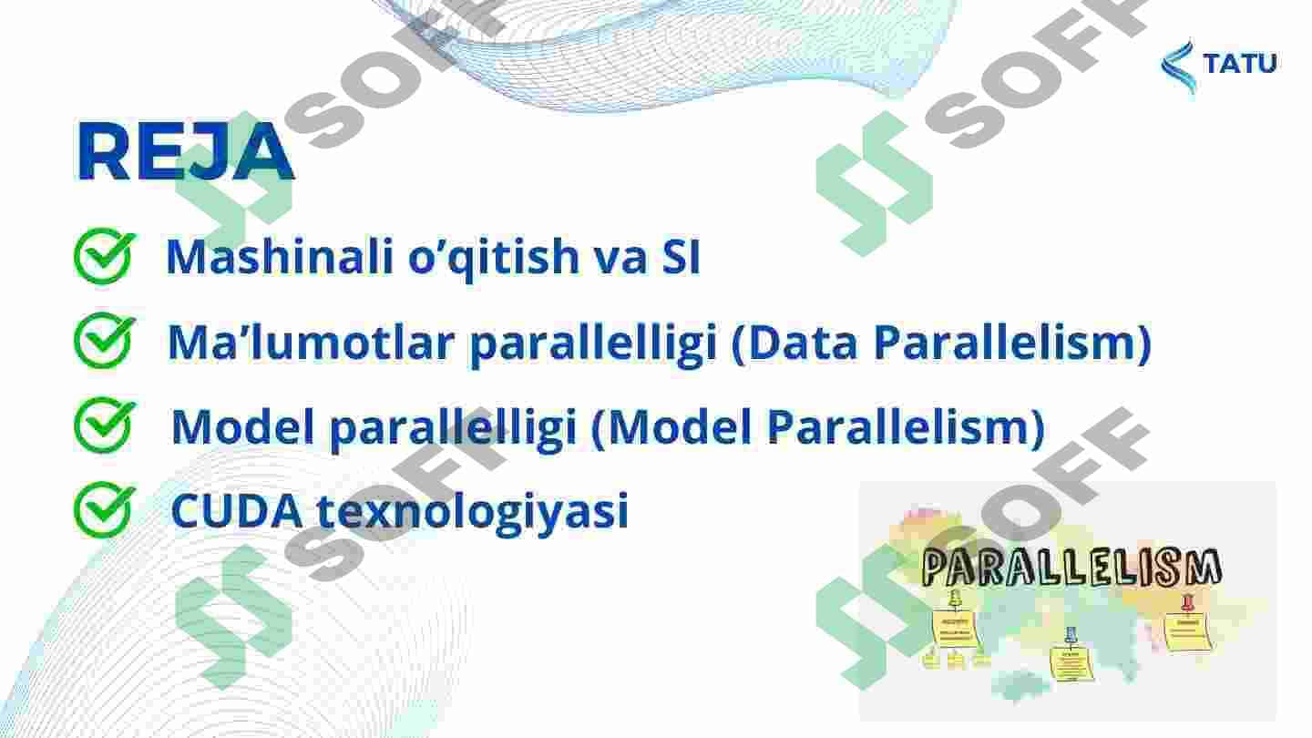 Sun'iy intellekt va mashinali o'qitish uchun parallel hisoblash tizimlari 2